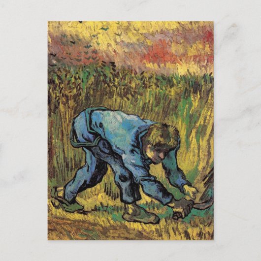 De Reaper met Sickle van Vincent van Gogh Briefkaart (Voorkant)
