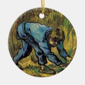 De Reaper met Sickle van Vincent van Gogh Keramisch Ornament (Voorkant)