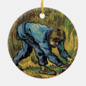De Reaper met Sickle van Vincent van Gogh Keramisch Ornament (Achterkant)
