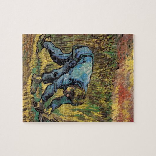 De Reaper met Sickle van Vincent van Gogh Legpuzzel (Horizontaal)