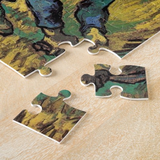 De Reaper met Sickle van Vincent van Gogh Legpuzzel (Zijkant)