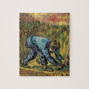De Reaper met Sickle van Vincent van Gogh Legpuzzel