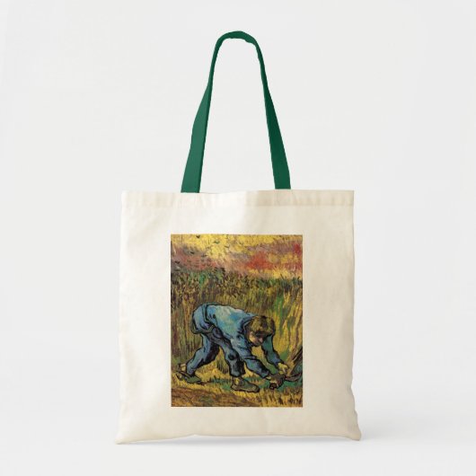 De Reaper met Sickle van Vincent van Gogh Tote Bag (Voorkant)