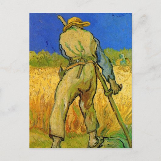 De Reaper (na Millet) van Vincent van Gogh Briefkaart (Voorkant)