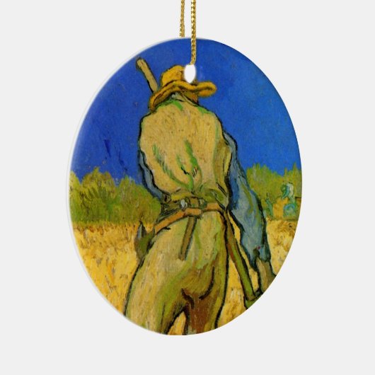 De Reaper (na Millet) van Vincent van Gogh Keramisch Ornament (Rechts)