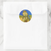 De Reaper (na Millet) van Vincent van Gogh Ronde Sticker (Tas)
