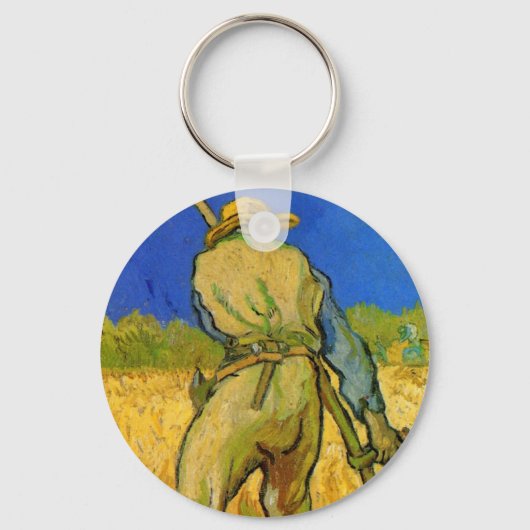 De Reaper (na Millet) van Vincent van Gogh Sleutelhanger (Voorkant)