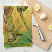 De Reaper (na Millet) van Vincent van Gogh Theedoek (Quarter Fold)