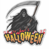 De Reaper van Halloween Sticker (Voorkant)