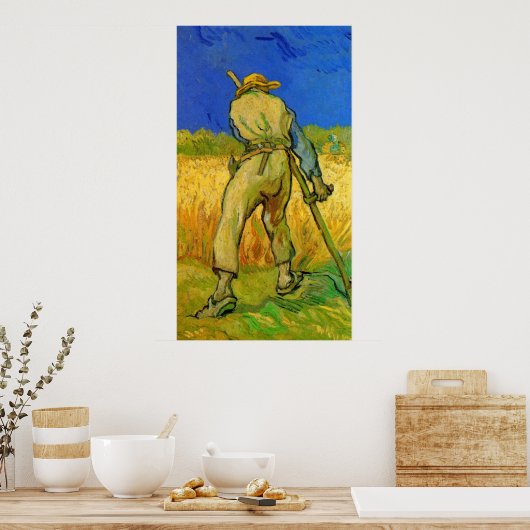 De Reaper van Vincent van Gogh Poster (Keuken)