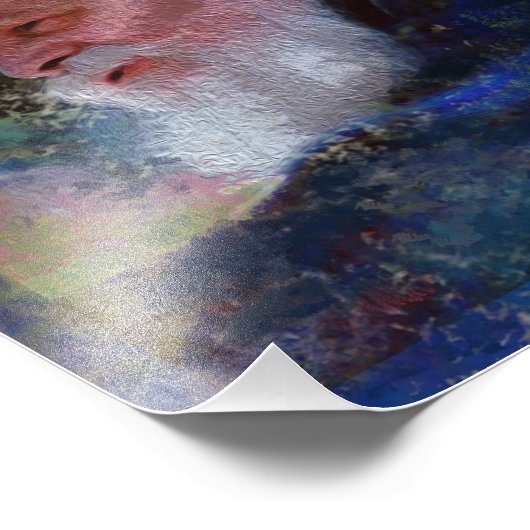 De Rebbe Menachem Schneerson Art Foto Afdruk (Hoek)