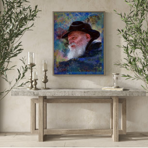 De Rebbe Menachem Schneerson Giclee Art print