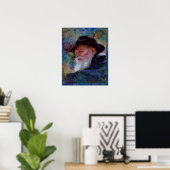 De Rebbe Menachem Schneerson Giclee Art print (Thuiskantoor)