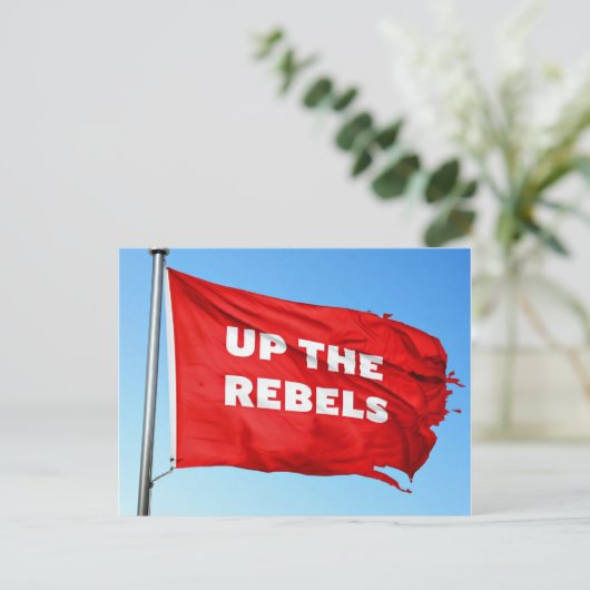 De rebellen opstaan uitnodiging briefkaart (Staand voorkant)