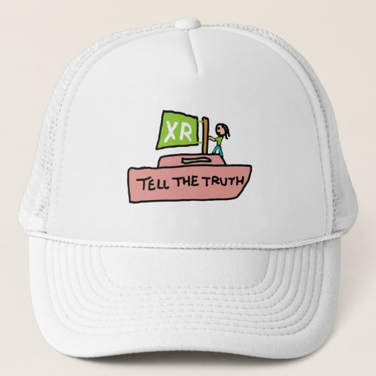 De rebellie van de uitsterving vertelt de waarheid trucker pet (Voorkant)