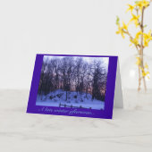 De "recente winter afternoon kaart (Gele Bloem)