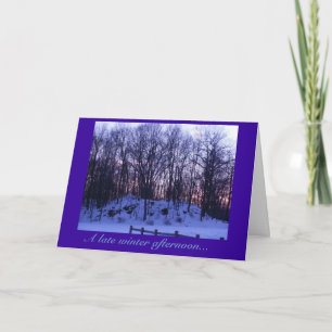 De "recente winter afternoon kaart