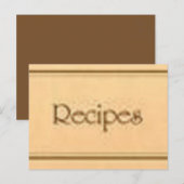 De recepten ophalen briefkaart (Voorkant / Achterkant)