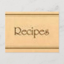 De recepten ophalen briefkaart