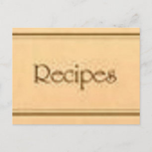 De recepten ophalen briefkaart
