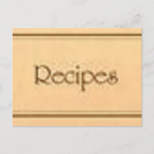 De recepten ophalen briefkaart (Voorkant)