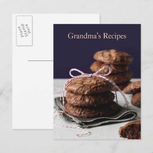 De Recepten van de oma Briefkaart (Voorkant / Achterkant)