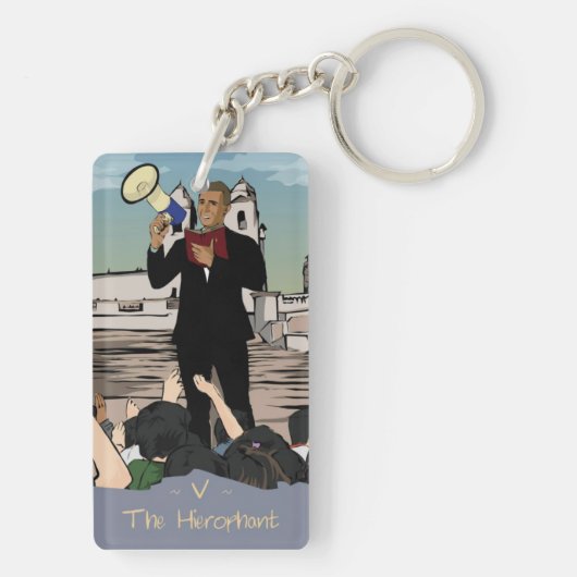 De rechofant sleutelhanger (achterkant)