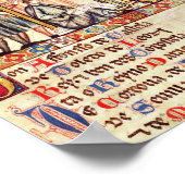 De rechtbank van Alfonso X "de Wise" Poster (Hoek)