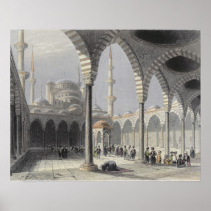 De rechtbank van de moskee van Sultan Achmet, Ista Poster