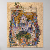 de rechtbank van Gayumars van Aqa Mirak Poster (Voorkant)