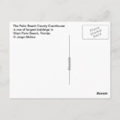 De rechtbank van het district Palm Beach - West Pa Briefkaart (Achterkant)