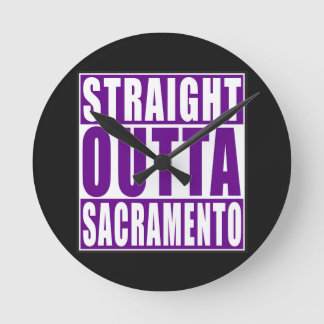 De rechte Paars van Outta Sacramento Ronde Klok