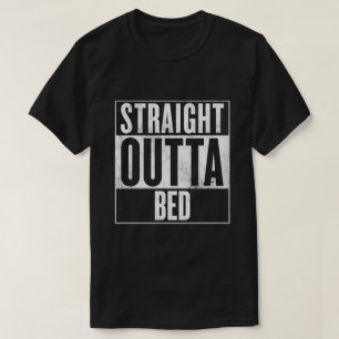De rechte T-shirt van het Bed Outta