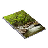 De rechte vork stroomt door bos notitieboek (Rechterzijde)