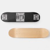 De rechte Zwarte van Outta Oakland Skateboard (Horizontaal)