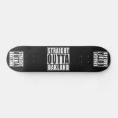 De rechte Zwarte van Outta Oakland Skateboard (Horizontaal)