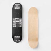 De rechte Zwarte van Outta Oakland Skateboard (Voorkant)