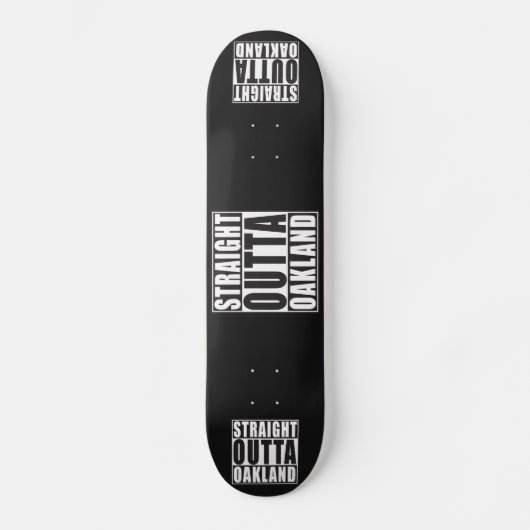 De rechte Zwarte van Outta Oakland Skateboard (Voorkant)