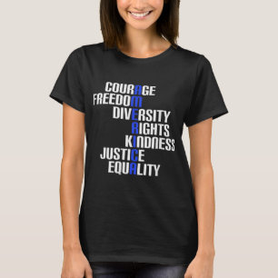 De rechten van de diversiteit van de vrijheid in A T-shirt