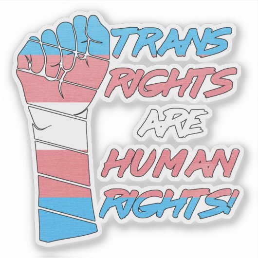 De rechten van de mens sticker (Voorkant)