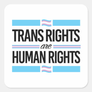 De rechten van de mens vierkante sticker