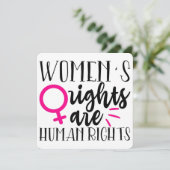 De rechten van de vrouw zijn mensenrechten (Staand voorkant)