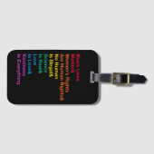 De rechten van de vrouw zijn mensenrechten bagagelabel (Voorkant (horizontaal))