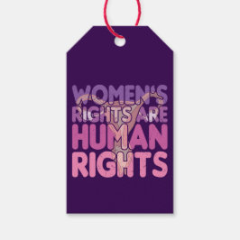 De rechten van de vrouw zijn mensenrechten cadeaulabel