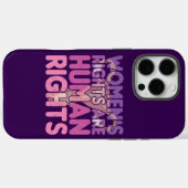 De rechten van de vrouw zijn mensenrechten Case-Mate iPhone case (Achterkant (horizontaal))