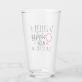 De rechten van de vrouw zijn mensenrechten glas (Achterkant)