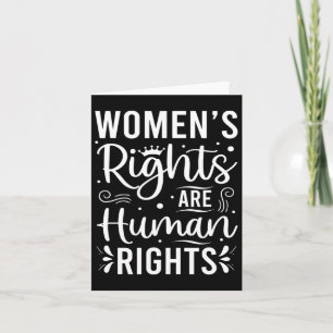 De rechten van de vrouw zijn mensenrechten kaart