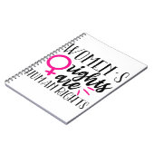 De rechten van de vrouw zijn mensenrechten notitieboek (Linkerzijde)