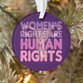 De rechten van de vrouw zijn mensenrechten ornament