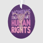 De rechten van de vrouw zijn mensenrechten ornament (voorkant)
